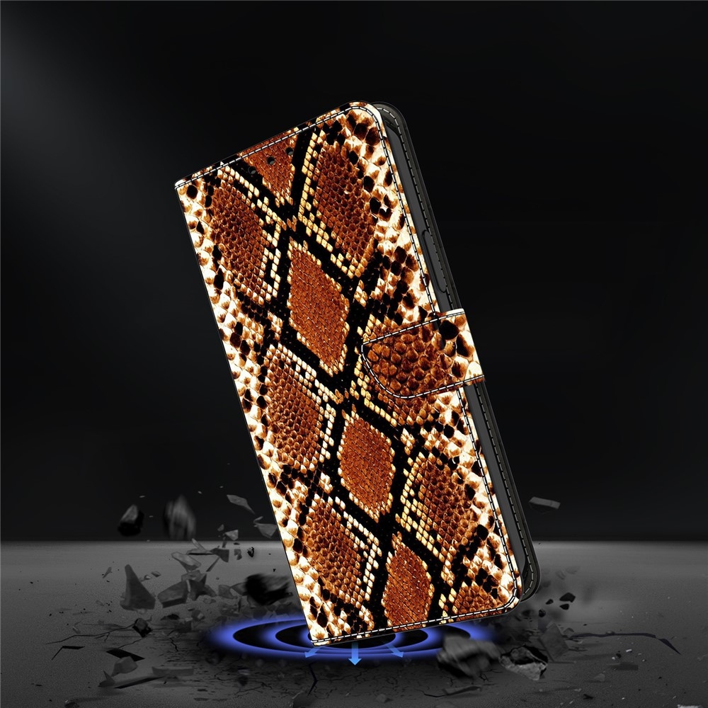 Smooth knížkové pouzdro na Samsung Galaxy A07 4G - hadí vzor