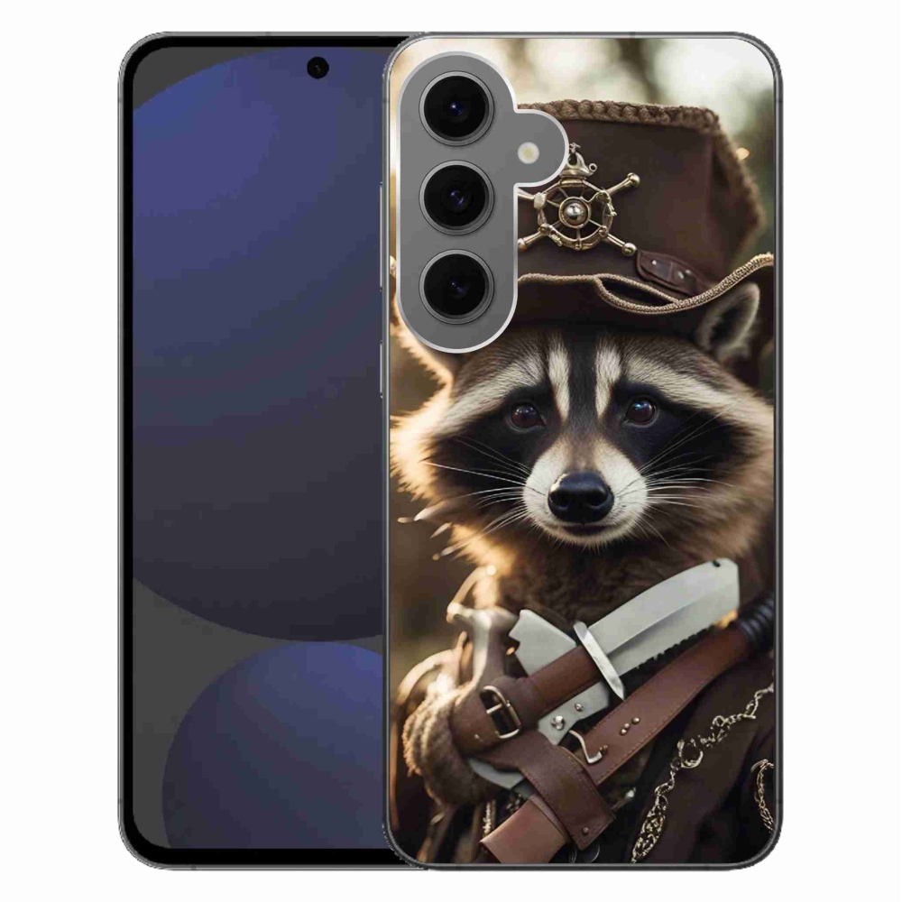Gelový kryt mmCase na Samsung Galaxy S24 FE - mýval v uniformě