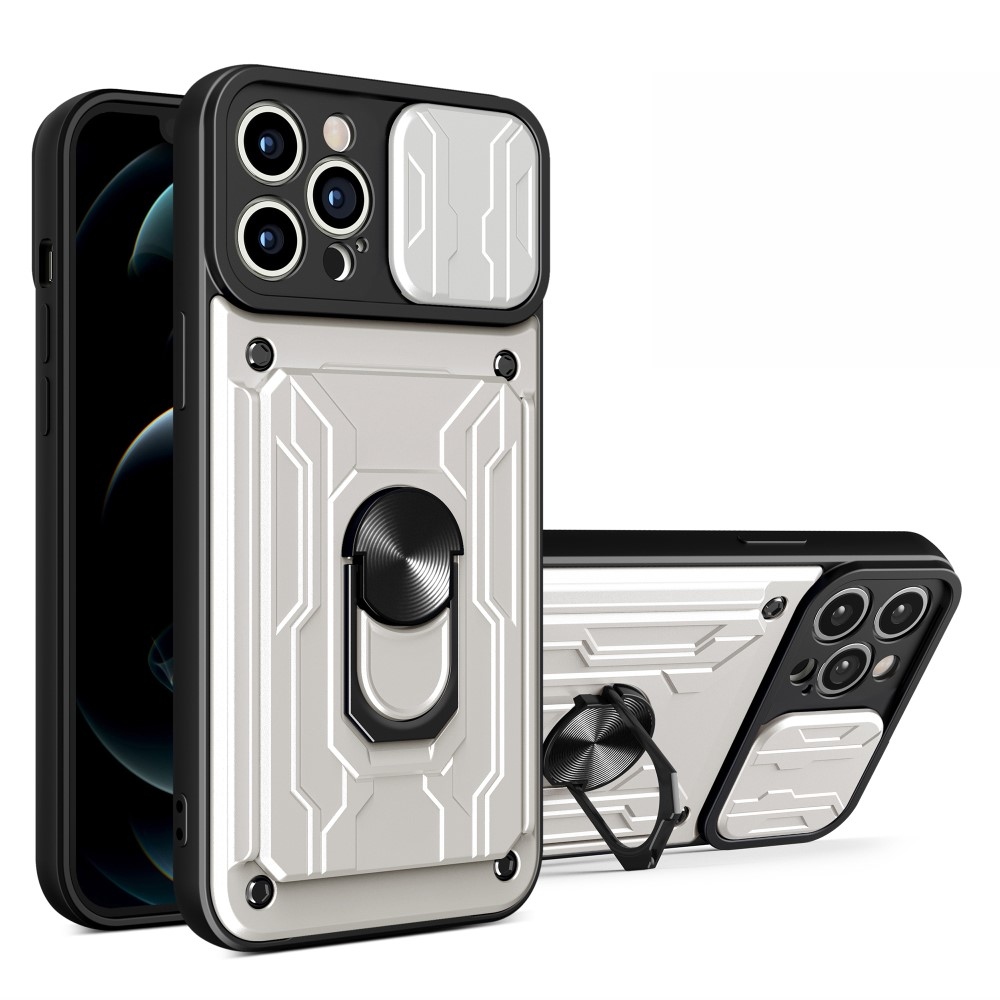 Slide odolný kryt na iPhone 15 Pro Max - bílý