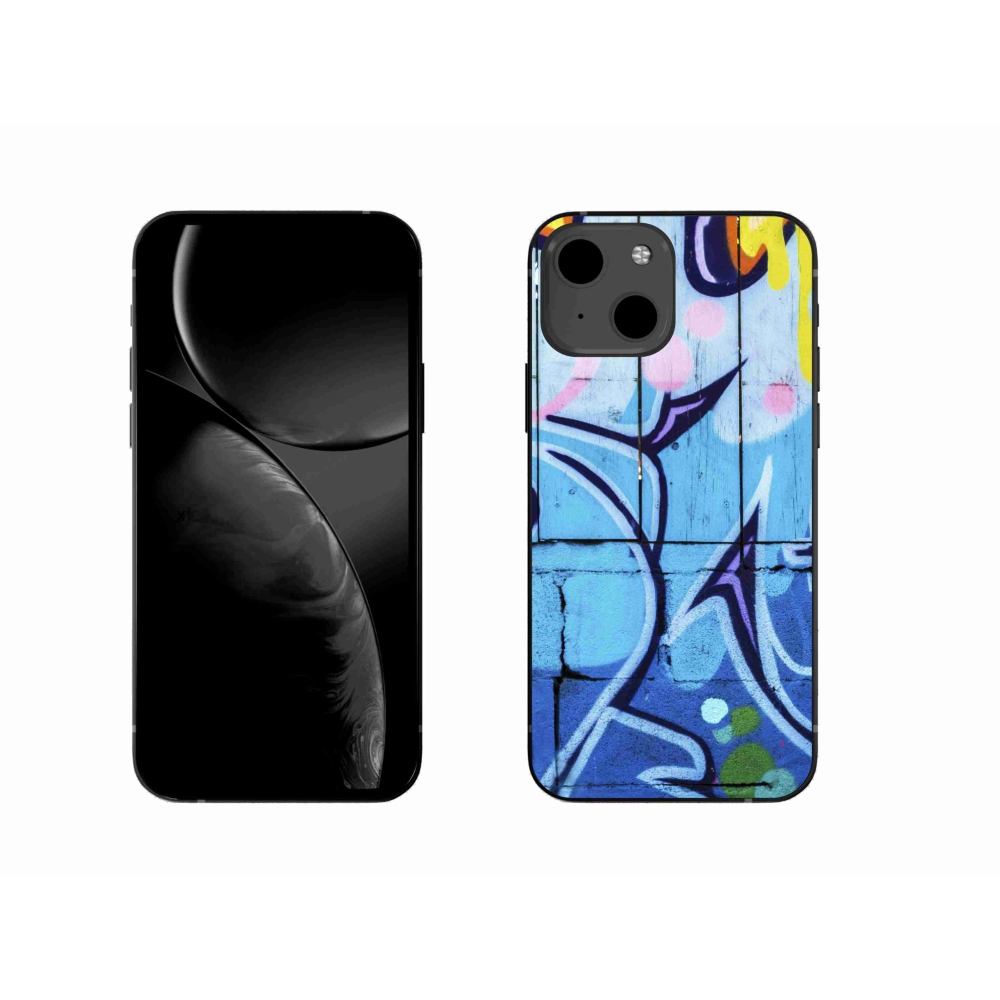 Gelový kryt mmCase na iPhone 13 - graffiti