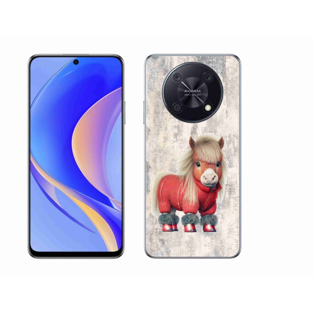 Gelový kryt mmCase na Huawei Nova Y90 - poník ve svetru