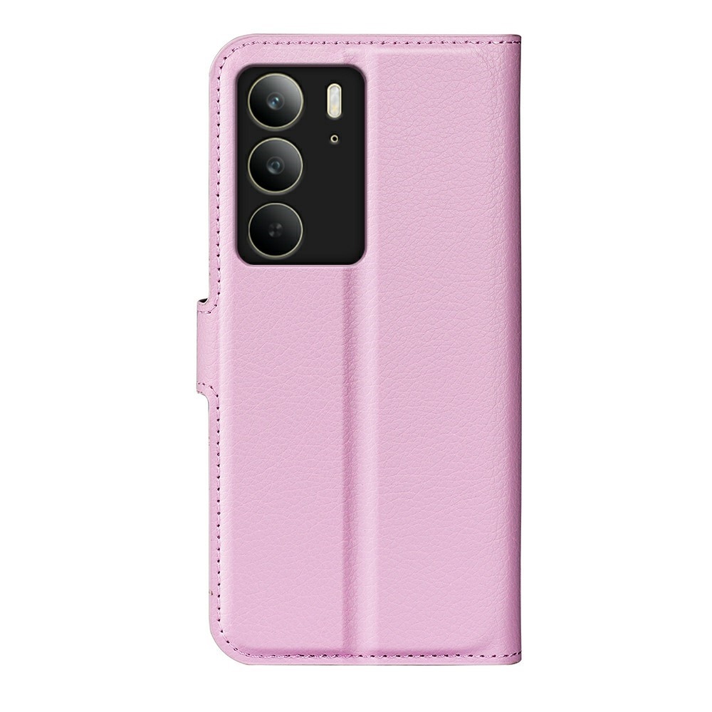 Litchi knížkové pouzdro na Realme C75 - růžové