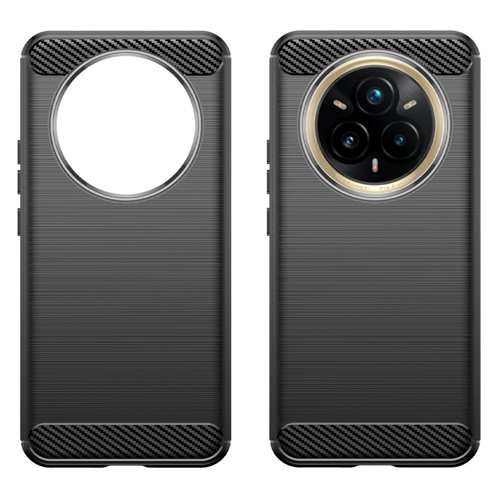 Carbon odolný gelový obal na Realme 14 Pro+ 5G - černý