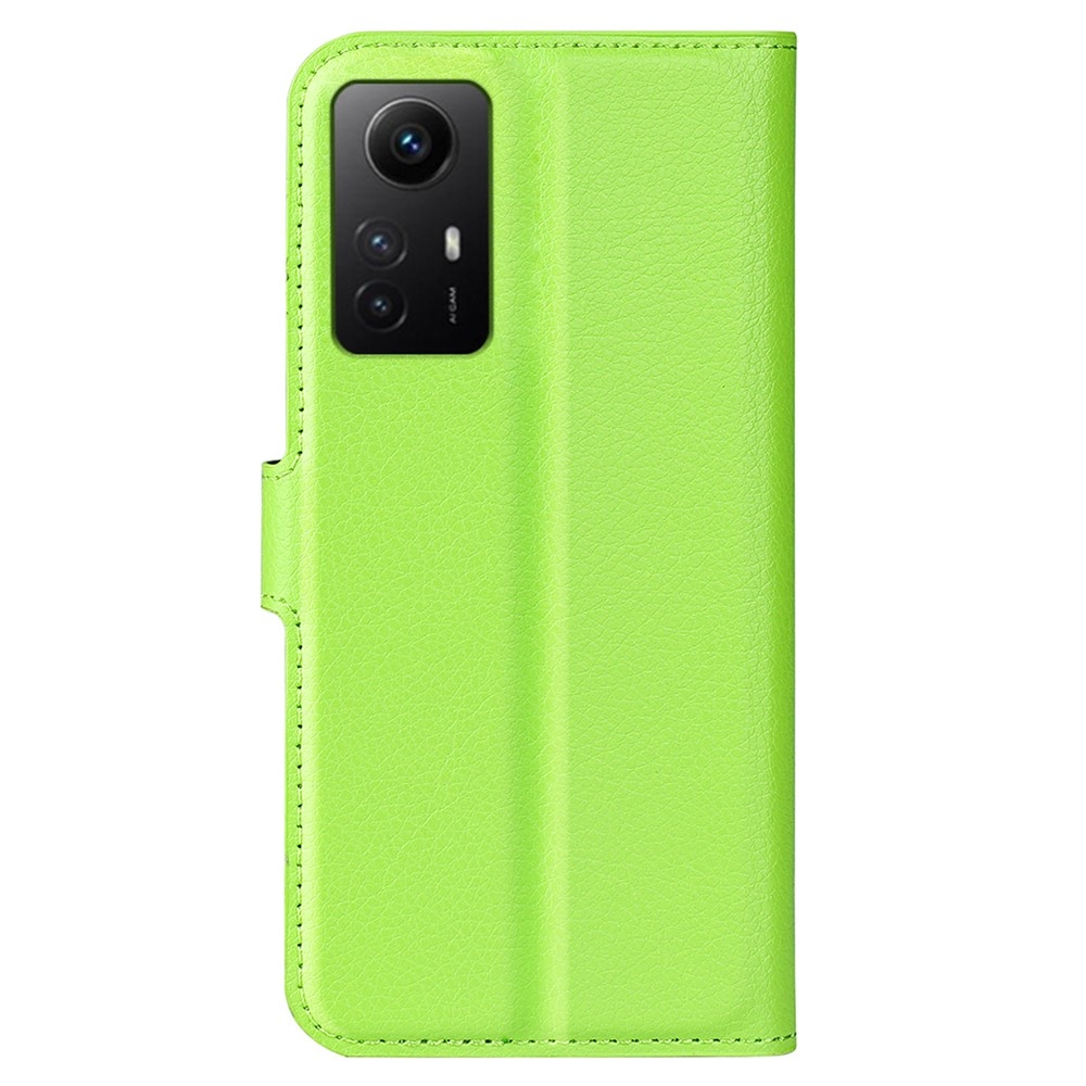 Litchi knížkové pouzdro na Xiaomi Redmi Note 12S - zelené