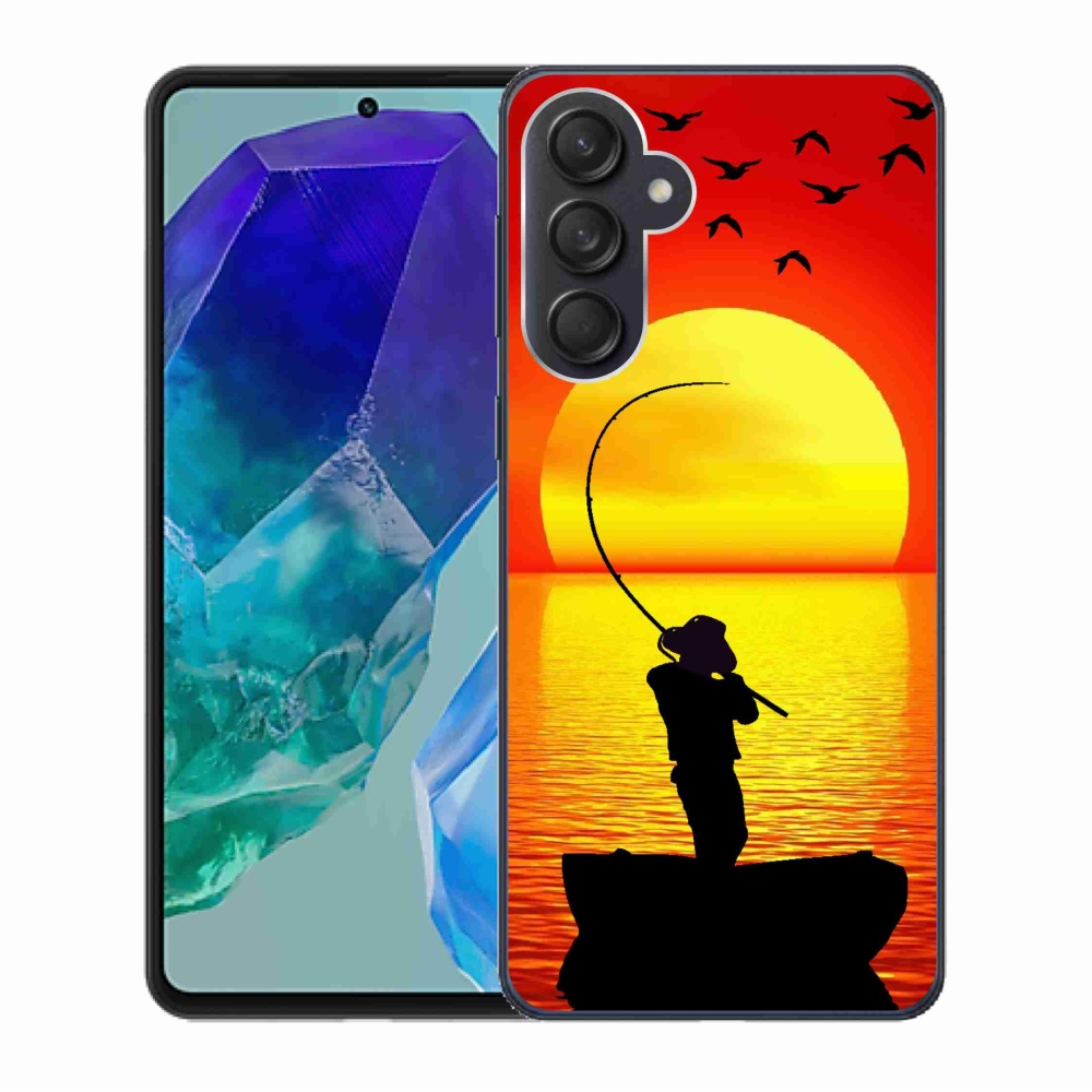 Gelový kryt mmCase na Samsung Galaxy M55 5G - rybaření