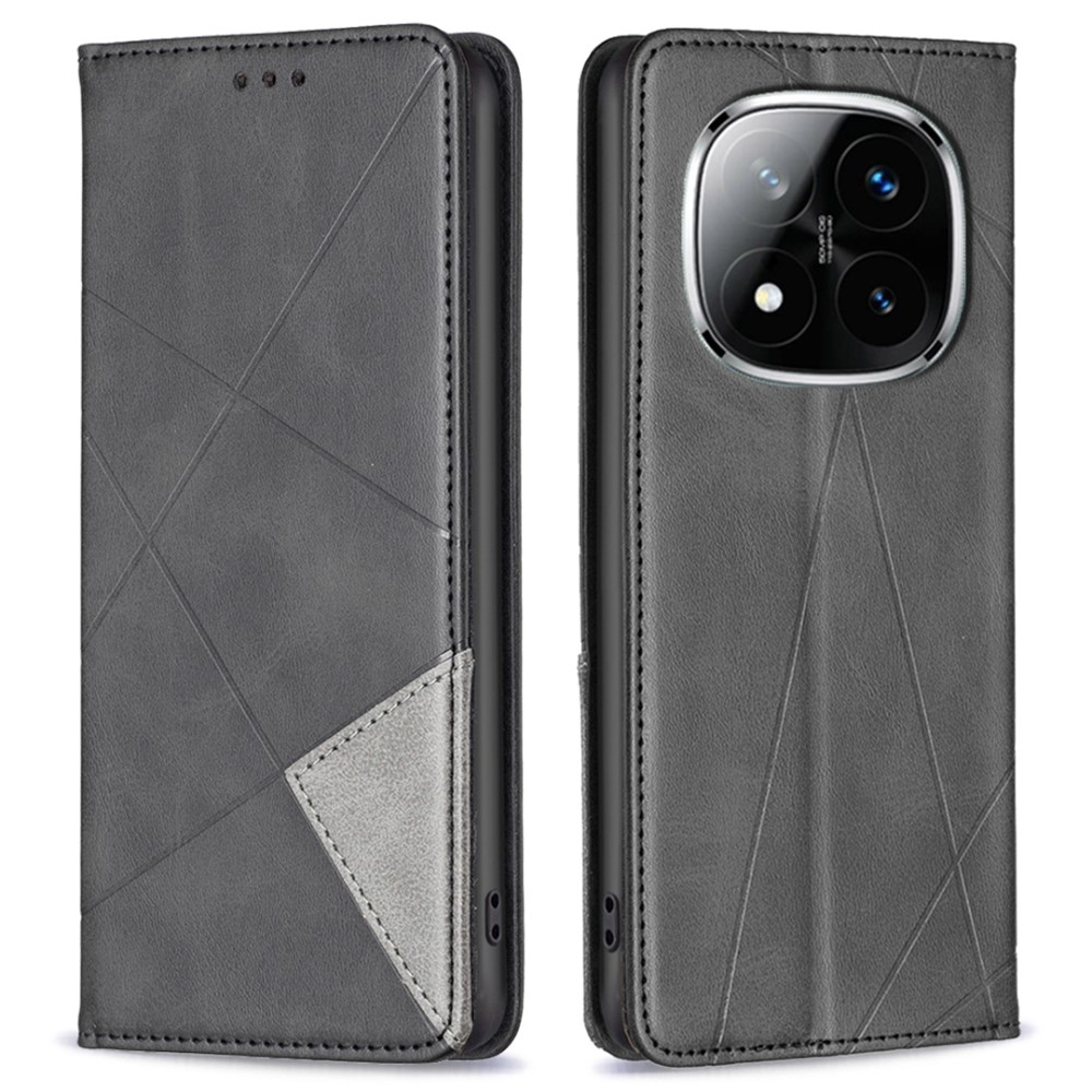 Triangle knížkové pouzdro na Xiaomi Redmi Note 14 Pro - černé