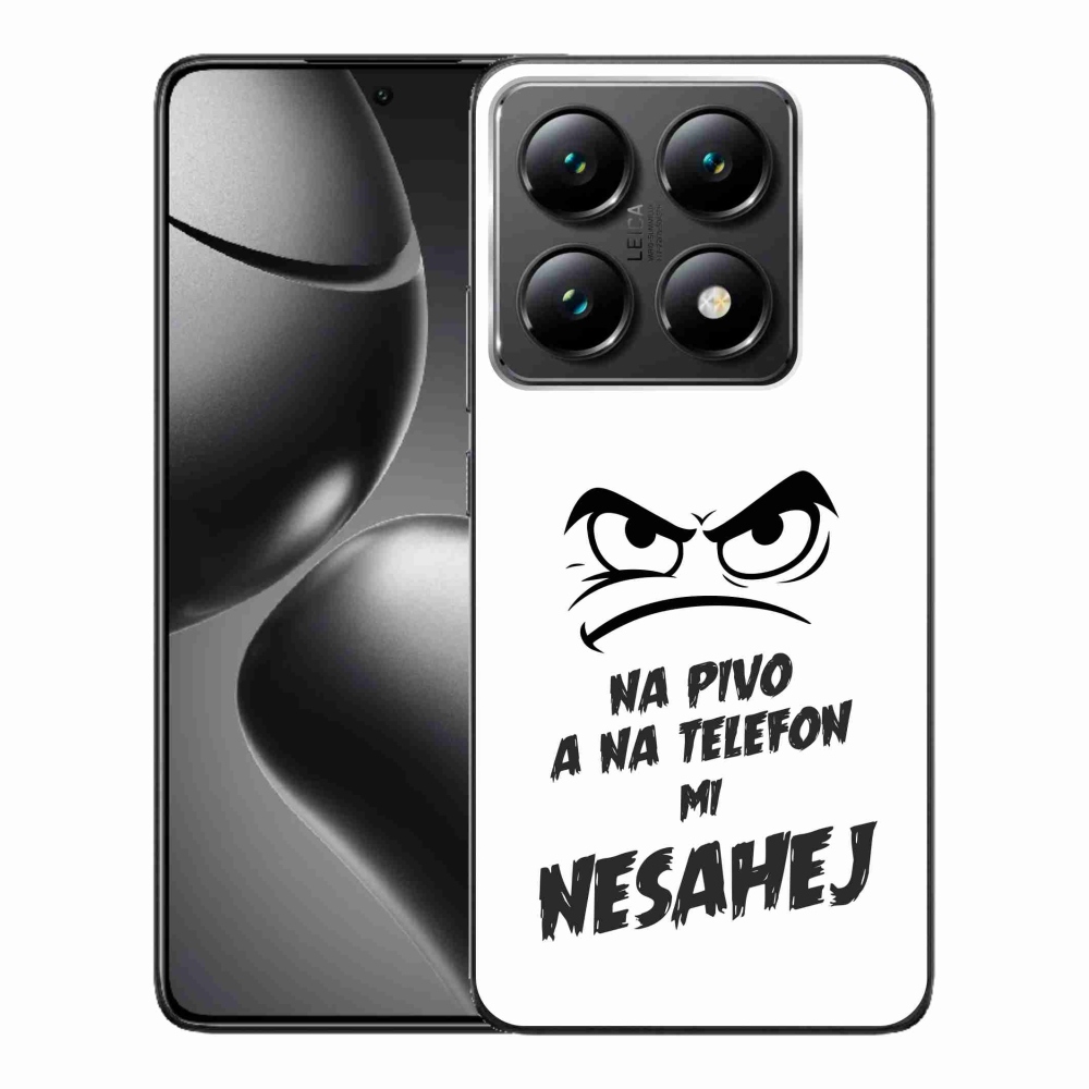 Gelový kryt mmCase na Xiaomi 14T Pro - pivní motiv 2 bílé pozadí