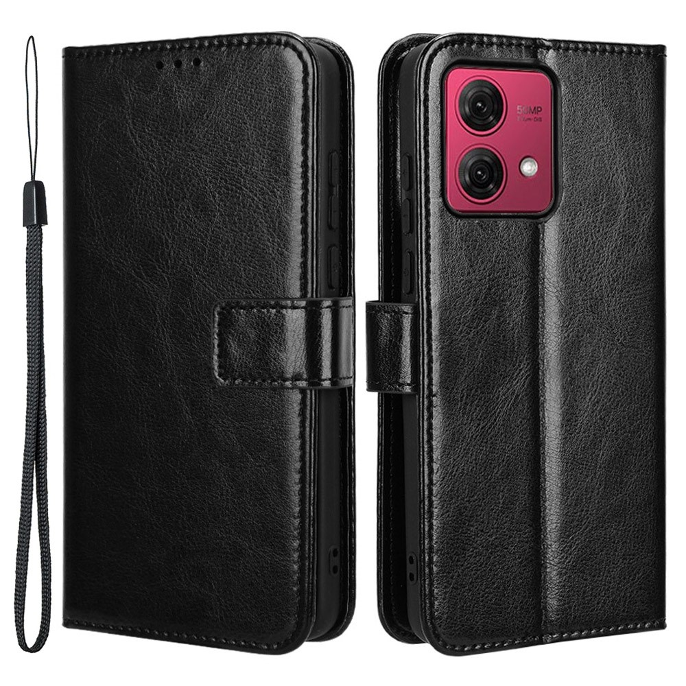 Crazy knížkové pouzdro na Motorola Moto G84 5G - černé