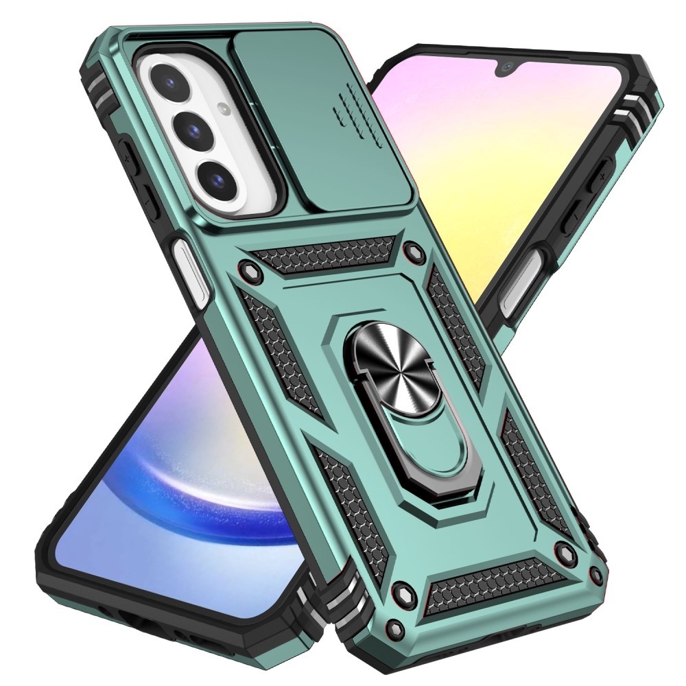 Ring odolný kryt na Samsung Galaxy A26 5G - zelený