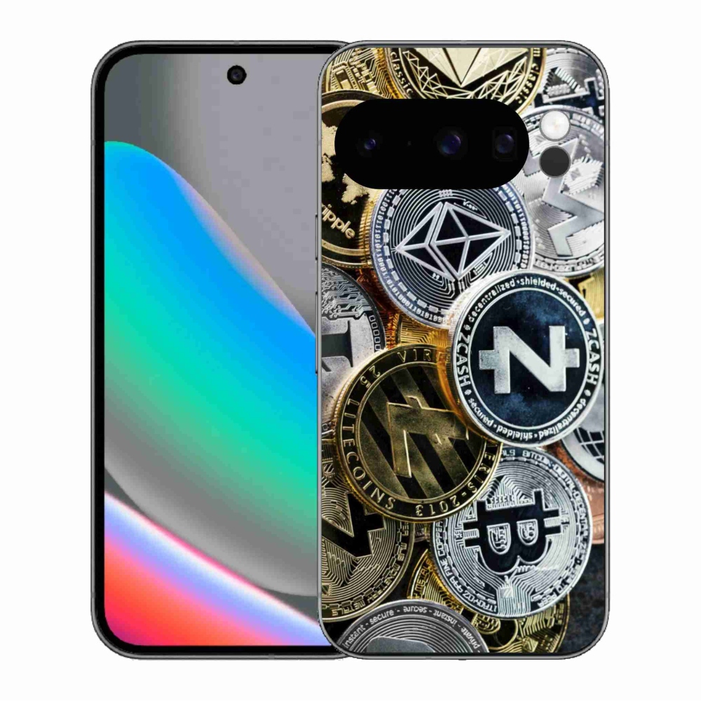 Gelový kryt mmCase na Google Pixel 10 Pro - kryptoměny