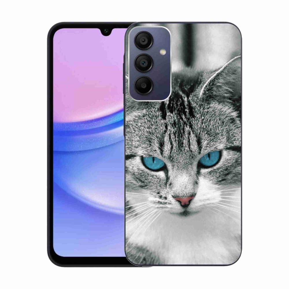 Gelový kryt mmCase na Samsung Galaxy A15 4G/5G - kočičí pohled 1