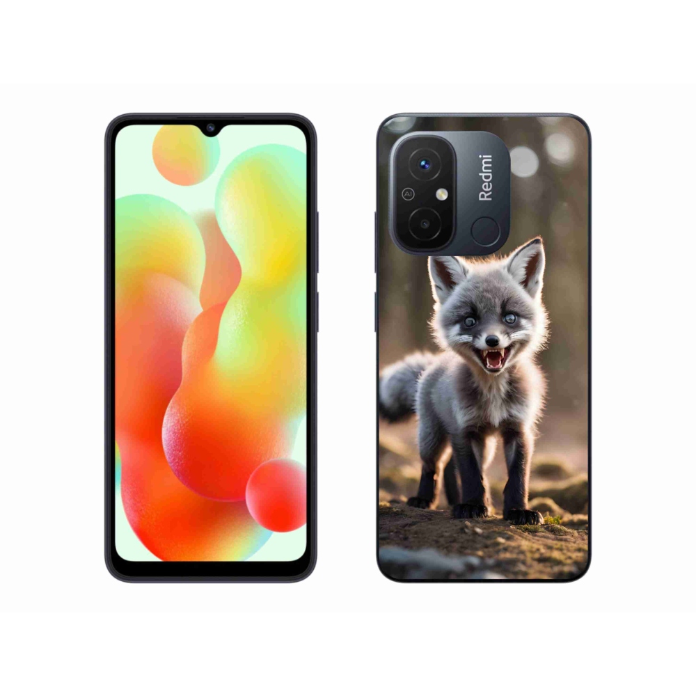 Gelový kryt mmCase na Xiaomi Redmi 12C - rozzuřená liška