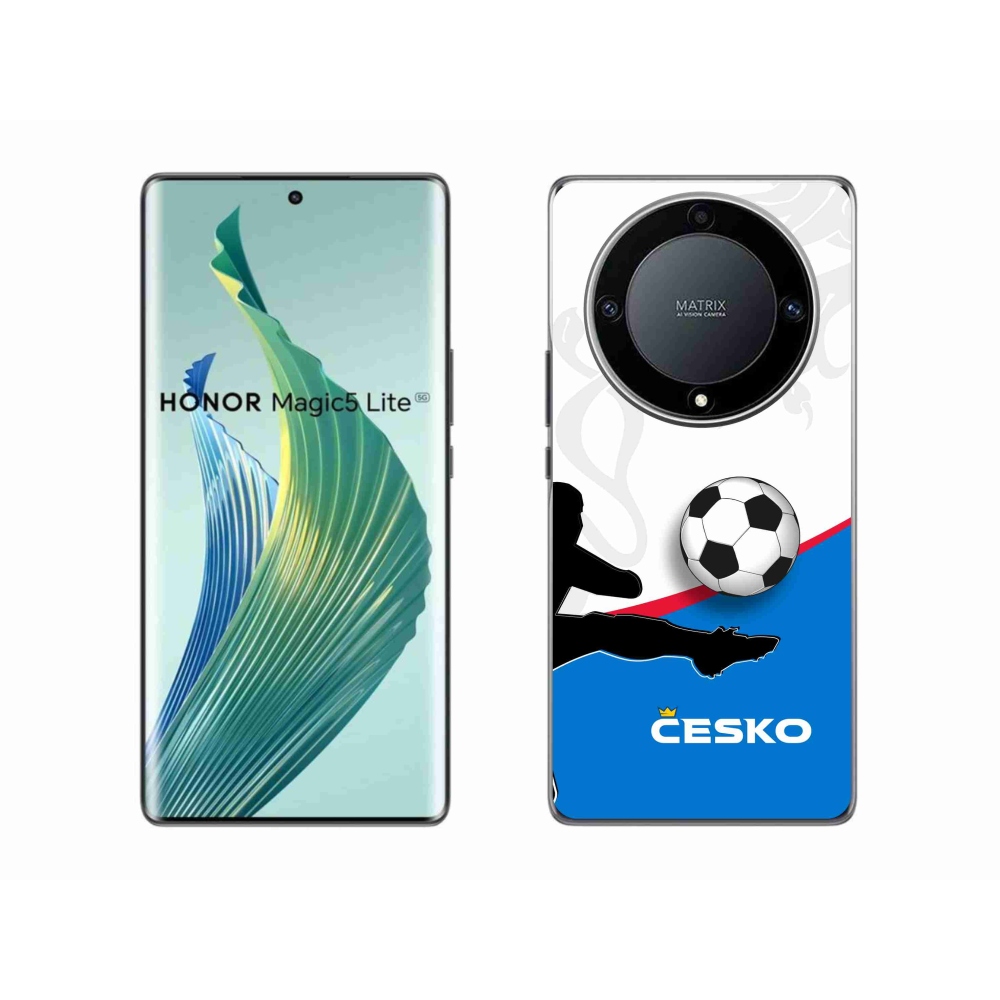 Gelový kryt mmCase na Honor Magic 5 Lite 5G - fotbal Česko 3