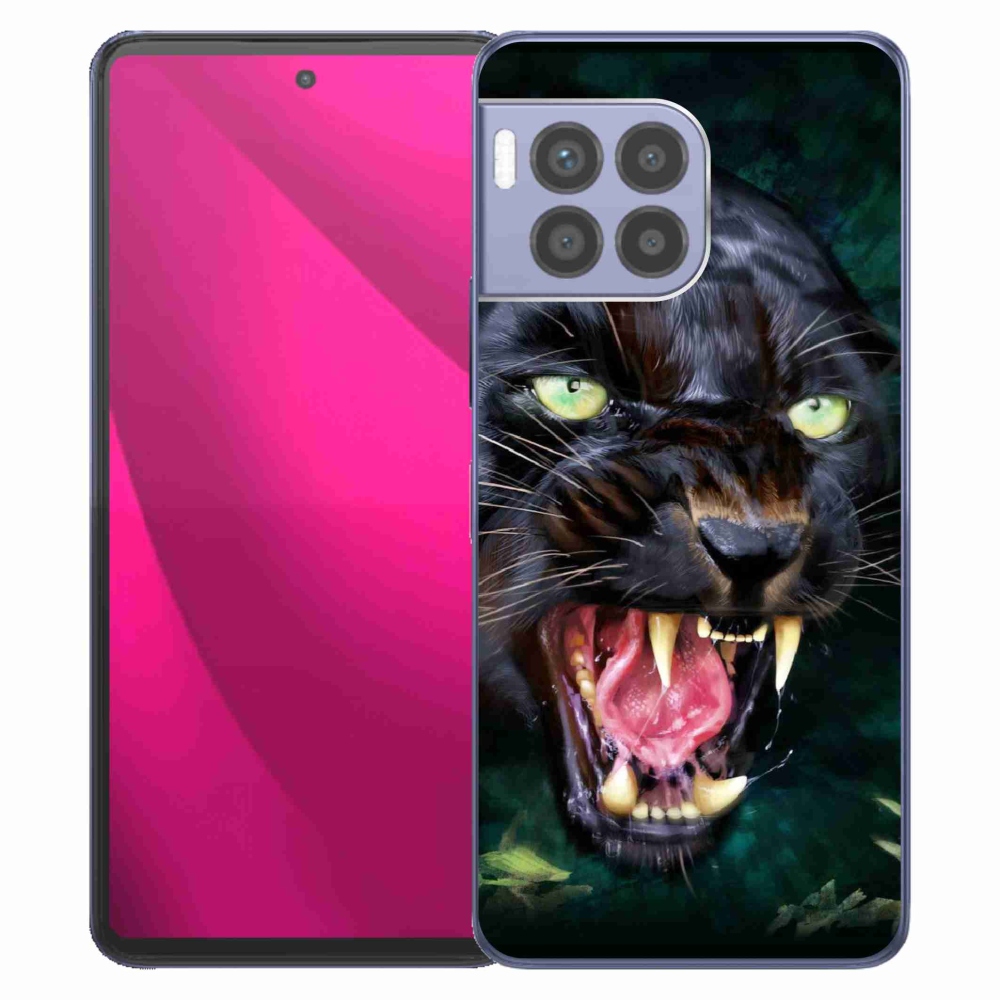 Gelový kryt mmCase na T-Mobile T Phone 2 Pro - rozzuřený černý panter