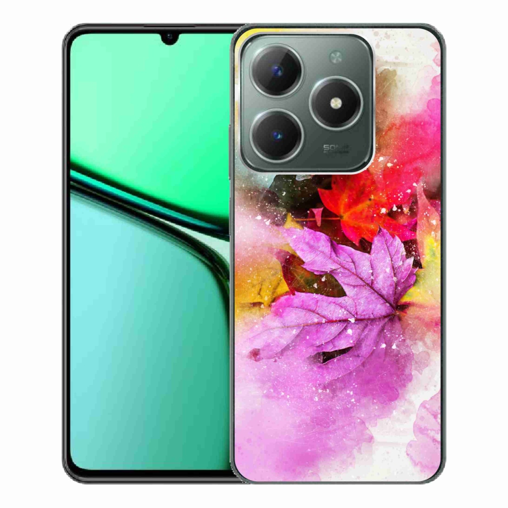Gelový kryt mmCase na Realme C61 - barevné listy