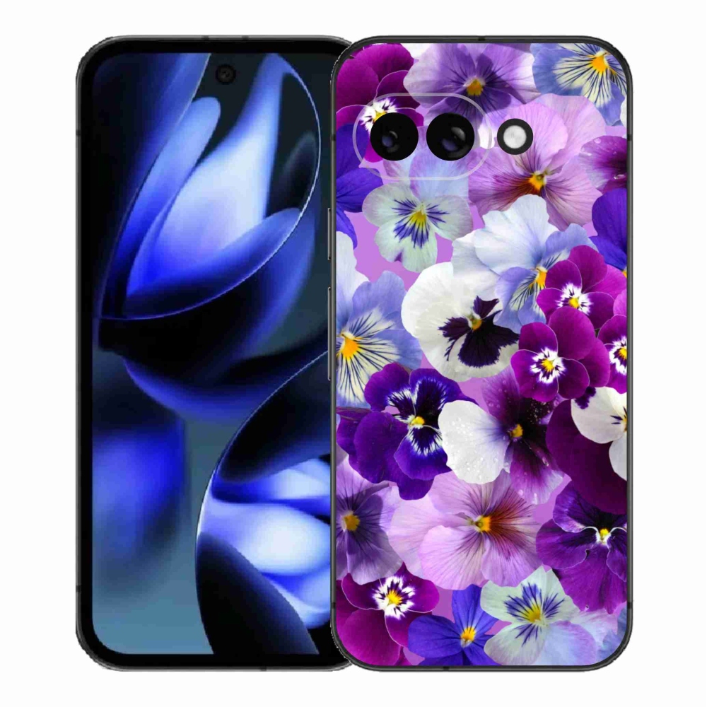 Gelový kryt mmCase na Google Pixel 9a - květiny 9