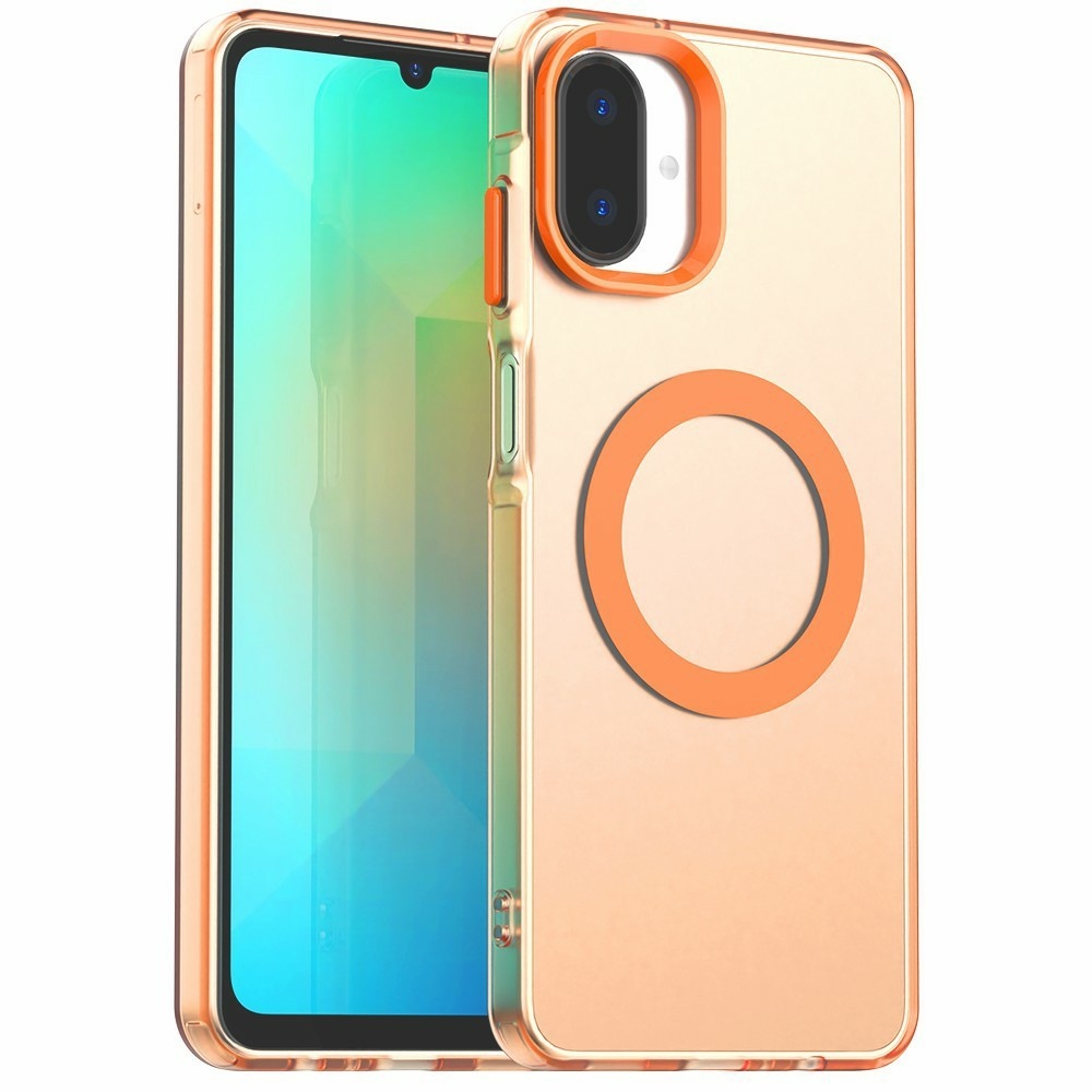 Candy gelový obal MagSafe pro Samsung Galaxy A07 4G - oranžový