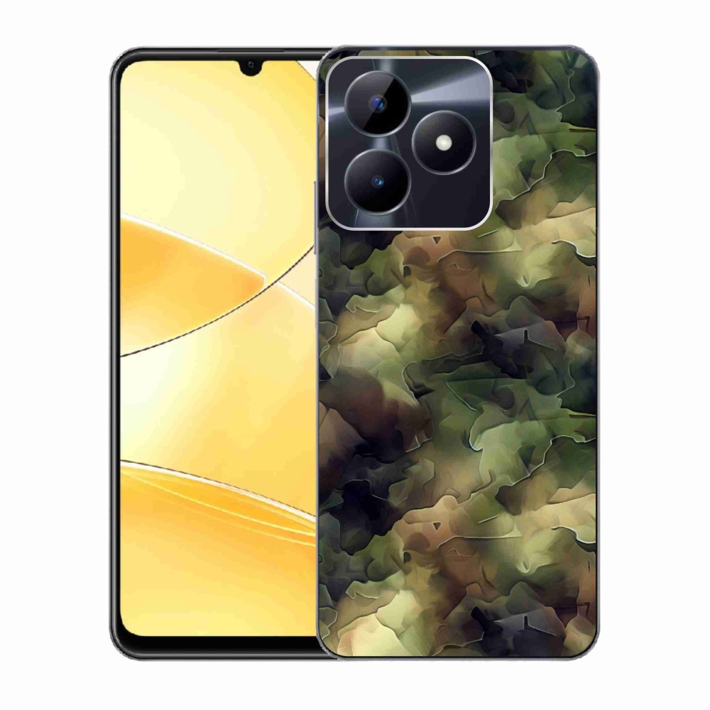 Gelový kryt mmCase na Realme C51/C53 - maskáčový vzor 10