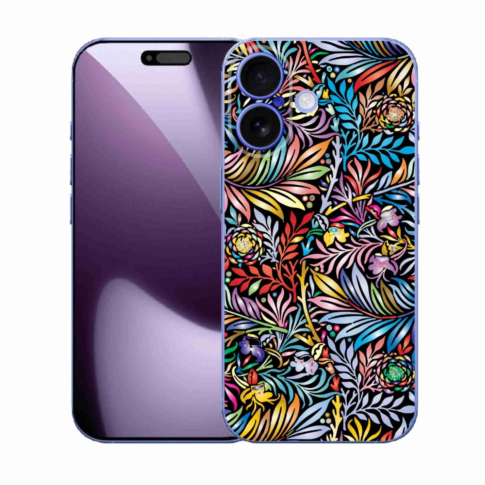 Gelový kryt mmCase na iPhone 17 - květiny 5
