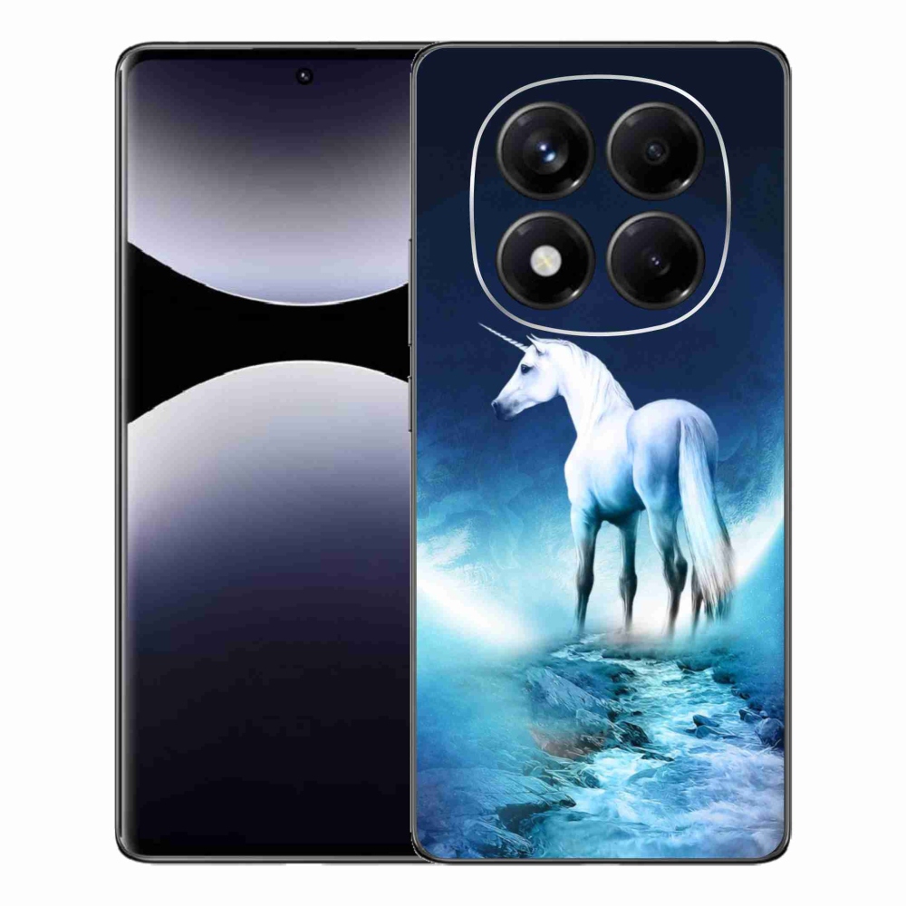 Gelový kryt mmCase na Xiaomi Redmi Note 14 Pro - bílý jednorožec