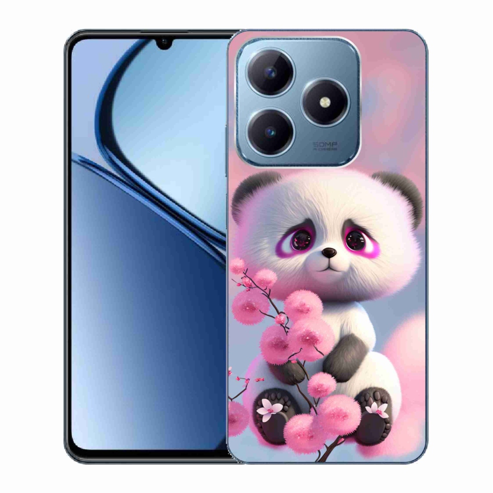 Gelový kryt mmCase na Realme C63 - roztomilá panda 1