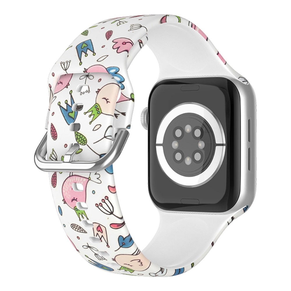 Print silikonový řemínek na Apple Watch Ultra/Ultra 2 49mm/SE/SE 2022/2023 44mm/9/8/7 45mm/6/5/4 44mm/3/2/1 42 mm - vzor C