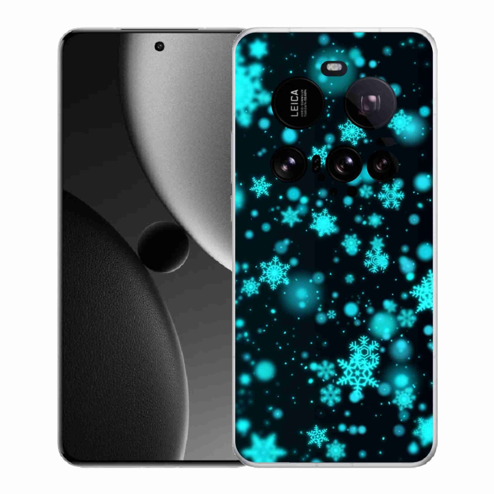 Gelový kryt mmCase na Xiaomi 15 Ultra - sněhové vločky 1
