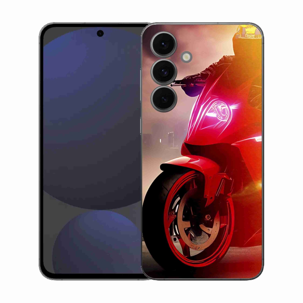 Gelový kryt mmCase na Samsung Galaxy S25 FE - motorka