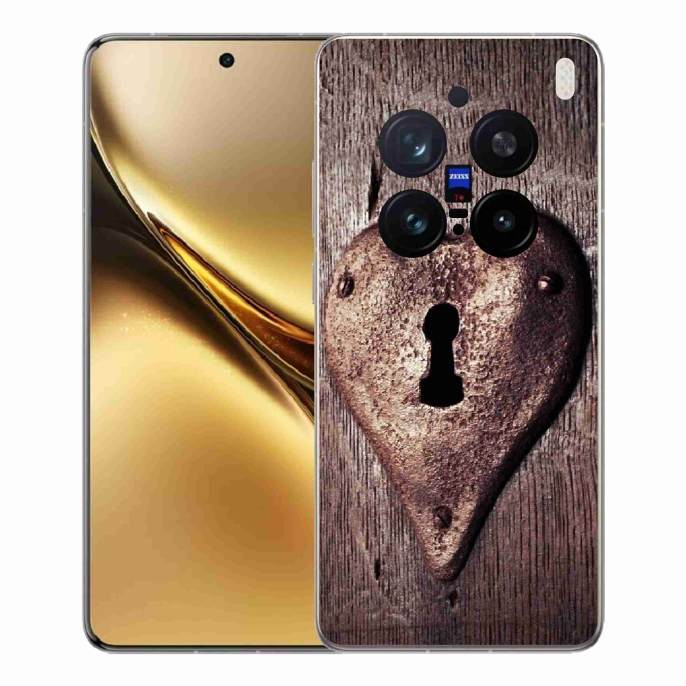 Gelový kryt mmCase na Vivo X200 Pro 5G - zámek ve tvaru srdce