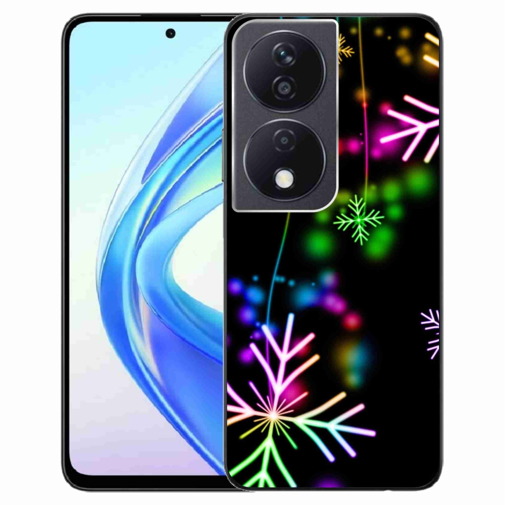 Gelový kryt mmCase na Honor X7b/Honor 90 Smart - barevné vločky
