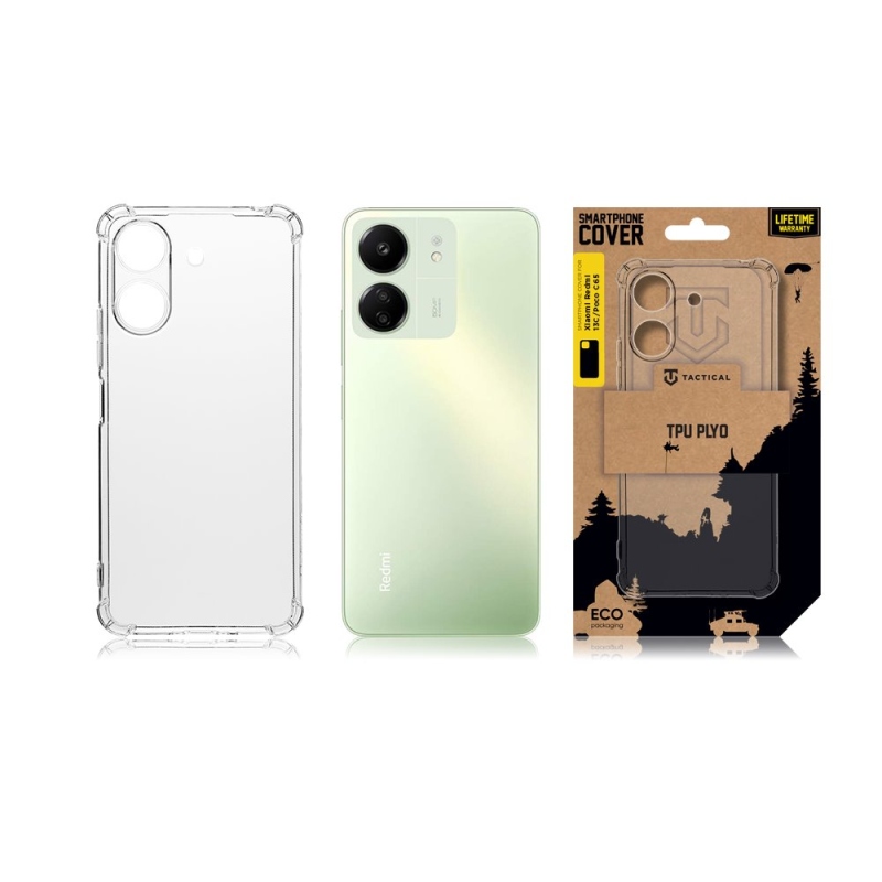 Tactical TPU Plyo Kryt pro Xiaomi Redmi 13C 4G/Poco C65 Transparent