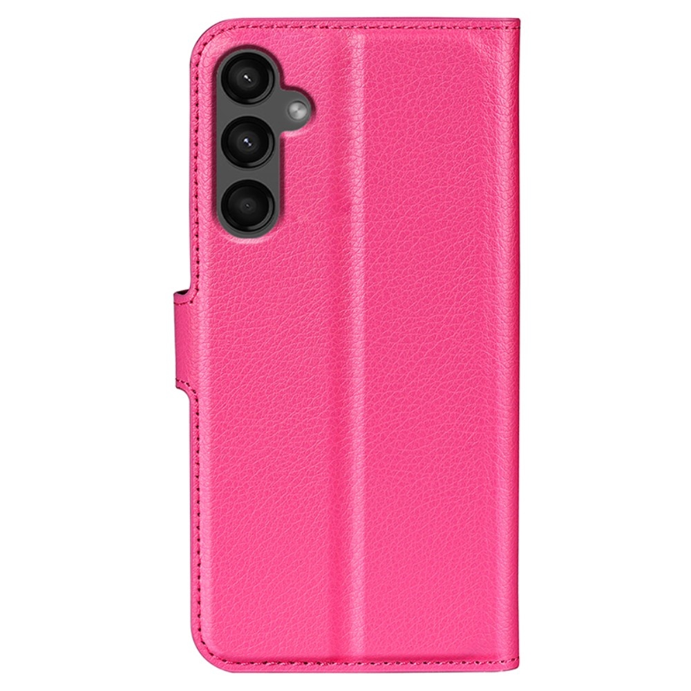 Litchi knížkové pouzdro na Samsung Galaxy A15 4G/5G - rose