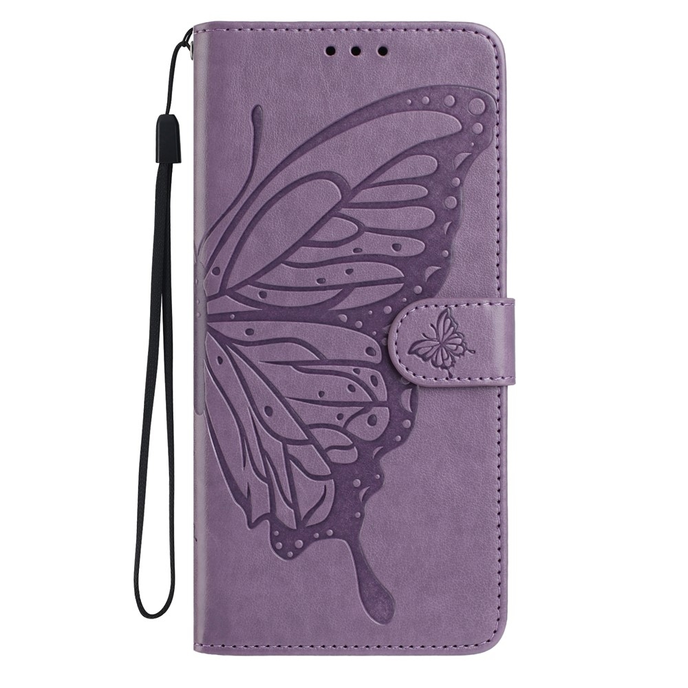 Floral Butterfly knížkové pouzdro na Xiaomi 15T Pro - fialové