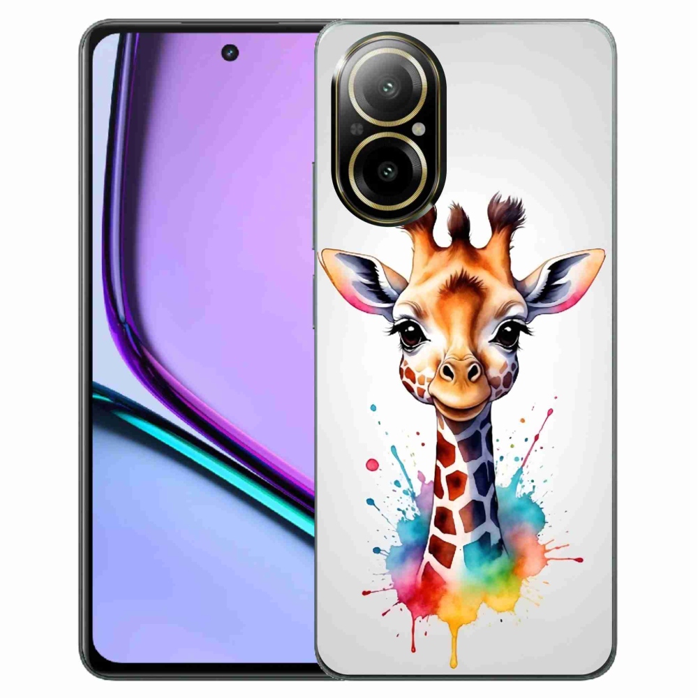 Gelový kryt mmCase na Realme C67 - žirafa 1