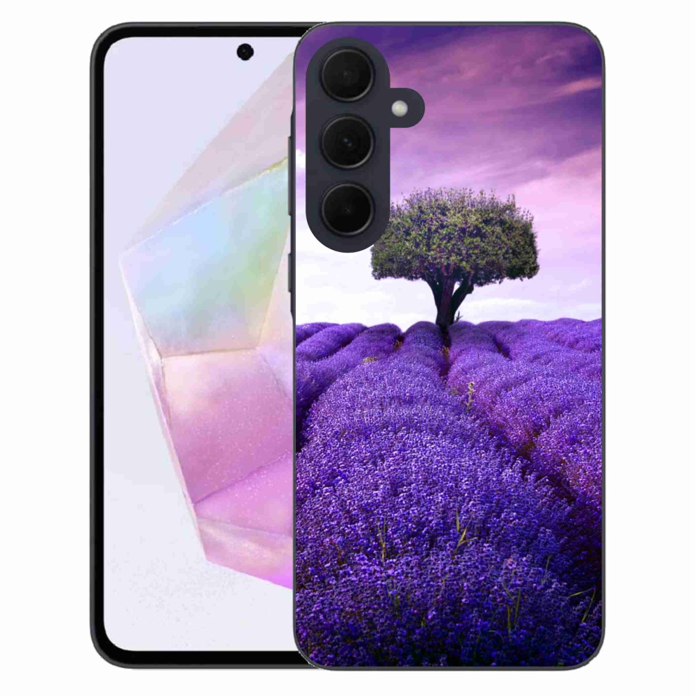 Gelový kryt mmCase na Samsung Galaxy A35 5G - levandulová louka