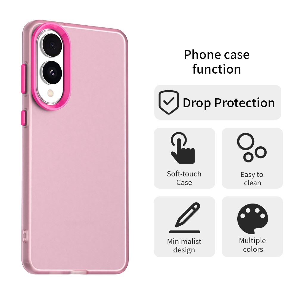Candys matný gelový obal na Samsung Galaxy S25 Edge - rose