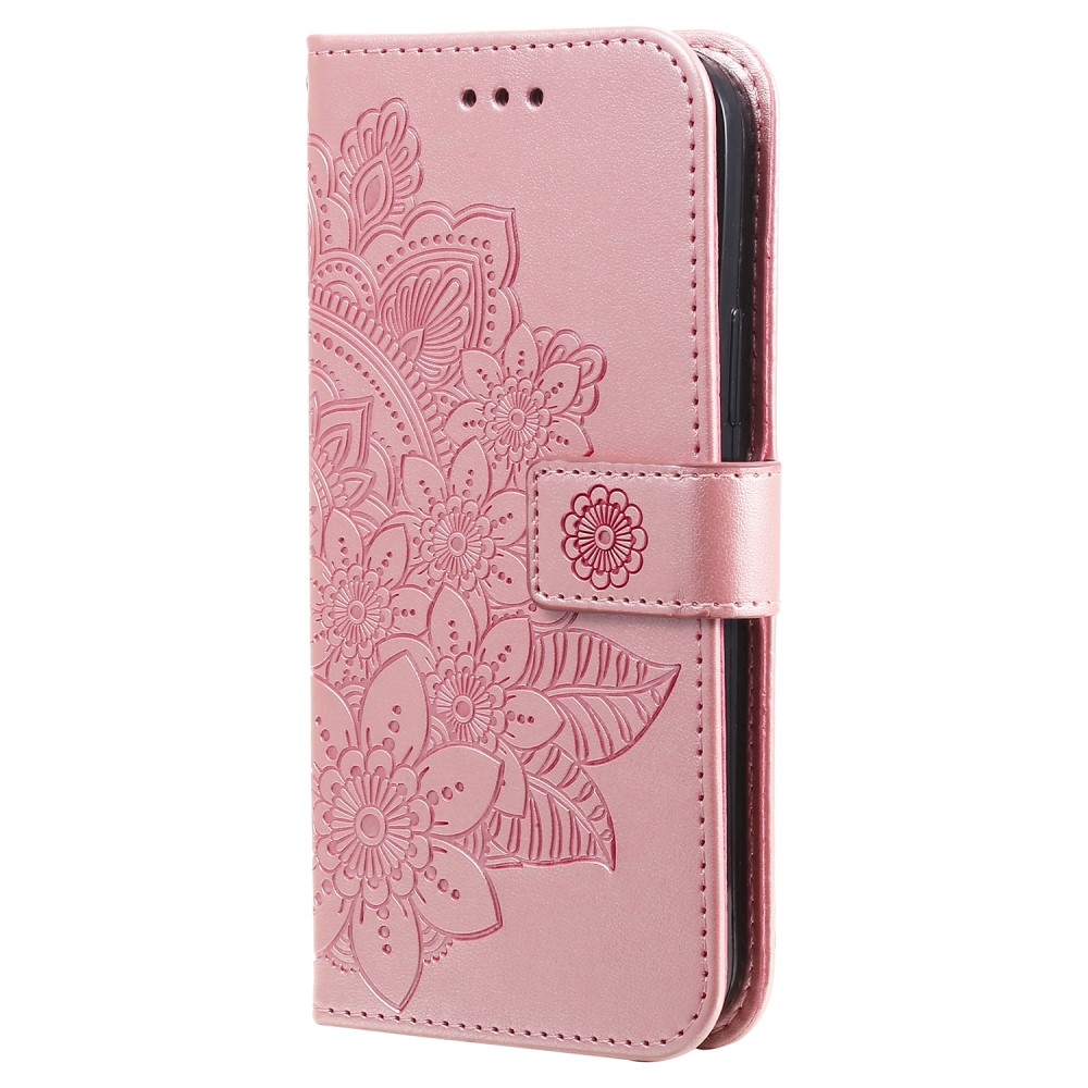 Mandala knížkové pouzdro na Xiaomi Redmi Note 13 Pro+ 5G - růžové