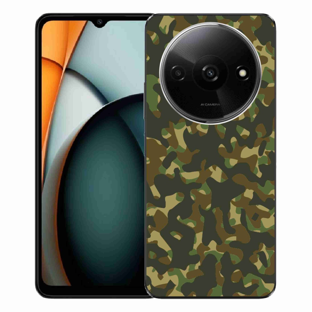 Gelový kryt mmCase na Xiaomi Redmi A3 - maskáčový vzor 1
