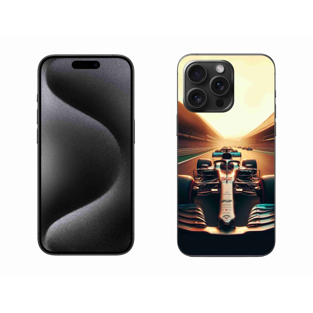 Gelový kryt mmCase na iPhone 15 Pro Max - formule 1