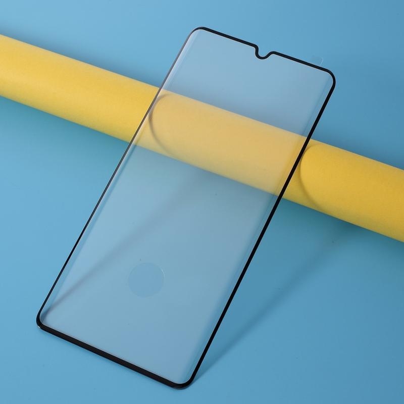3D celoplošné tvrzené sklo na mobil Xiaomi Mi Note 10 Lite - černý lem