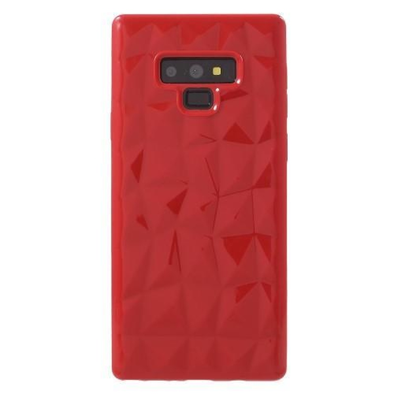 3D diamond gelový obal na Samsung Galaxy Note9 - červený