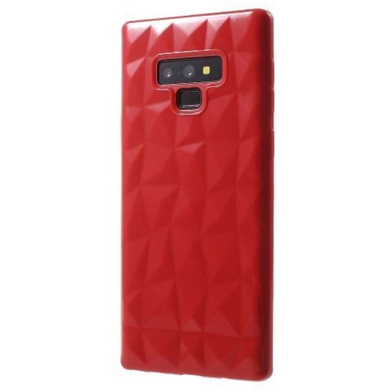 3D diamond gelový obal na Samsung Galaxy Note9 - červený