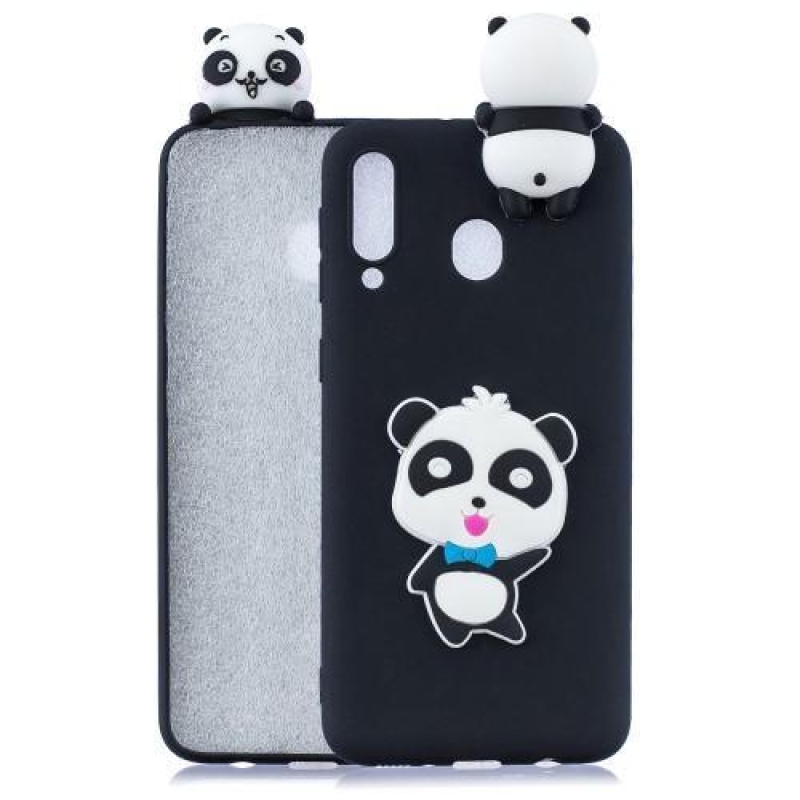 3D Pattern gelový obal na Samsung Galaxy M20 - panda