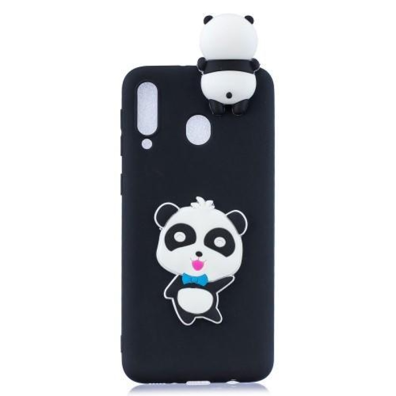 3D Pattern gelový obal na Samsung Galaxy M20 - panda