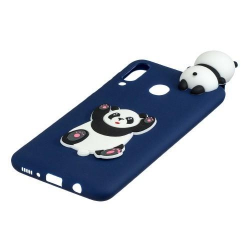 3D Pattern gelový obal na Samsung Galaxy M20 - panda chce obejmout