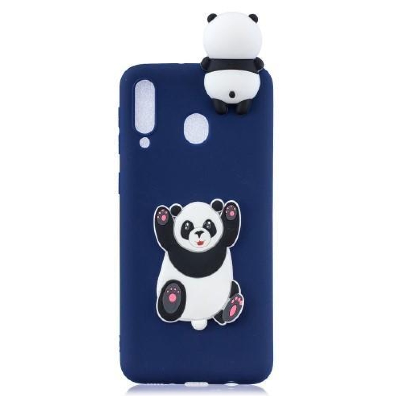 3D Pattern gelový obal na Samsung Galaxy M20 - panda chce obejmout
