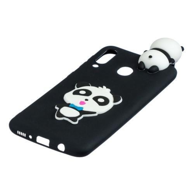 3D Pattern gelový obal na Samsung Galaxy M20 - panda