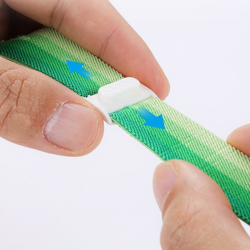 Gradient nylonový řemínek na Apple Watch Ultra/Ultra 2 49mm/SE/SE 2022/2023 44mm/9/8/7 45mm/6/5/4 44mm/3/2/1 42 mm - zelené pruhy