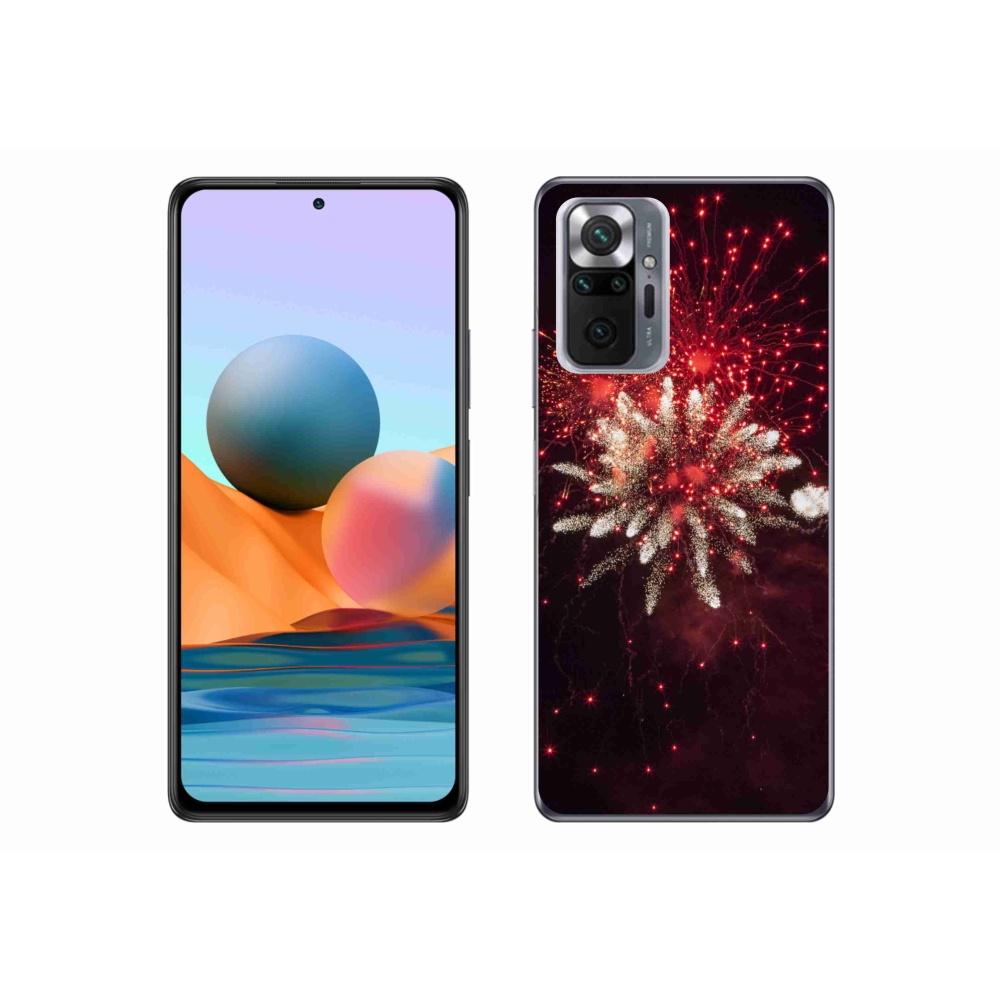 Gelový kryt mmCase na Xiaomi Redmi Note 10 Pro - ohňostroj