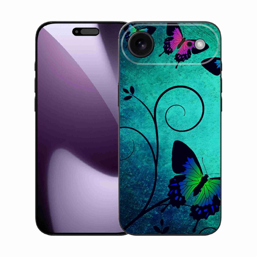 Gelový kryt mmCase na iPhone 17 Air - barevní motýli
